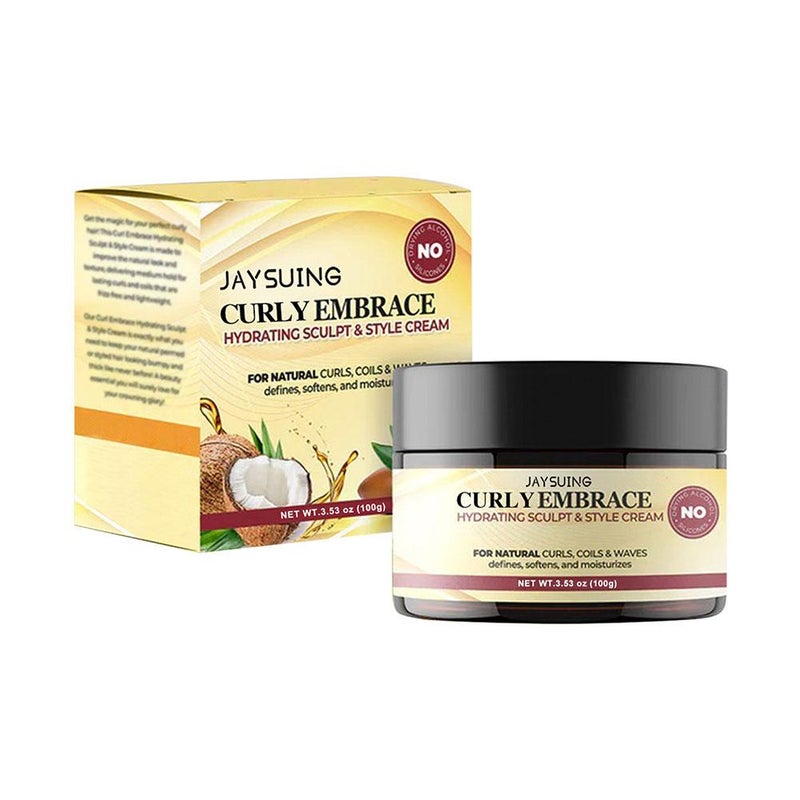 Moisturizing Styling Cream: Provides voluminous curls, hydrates, moisturizes, adds shine, and repairs frizz.